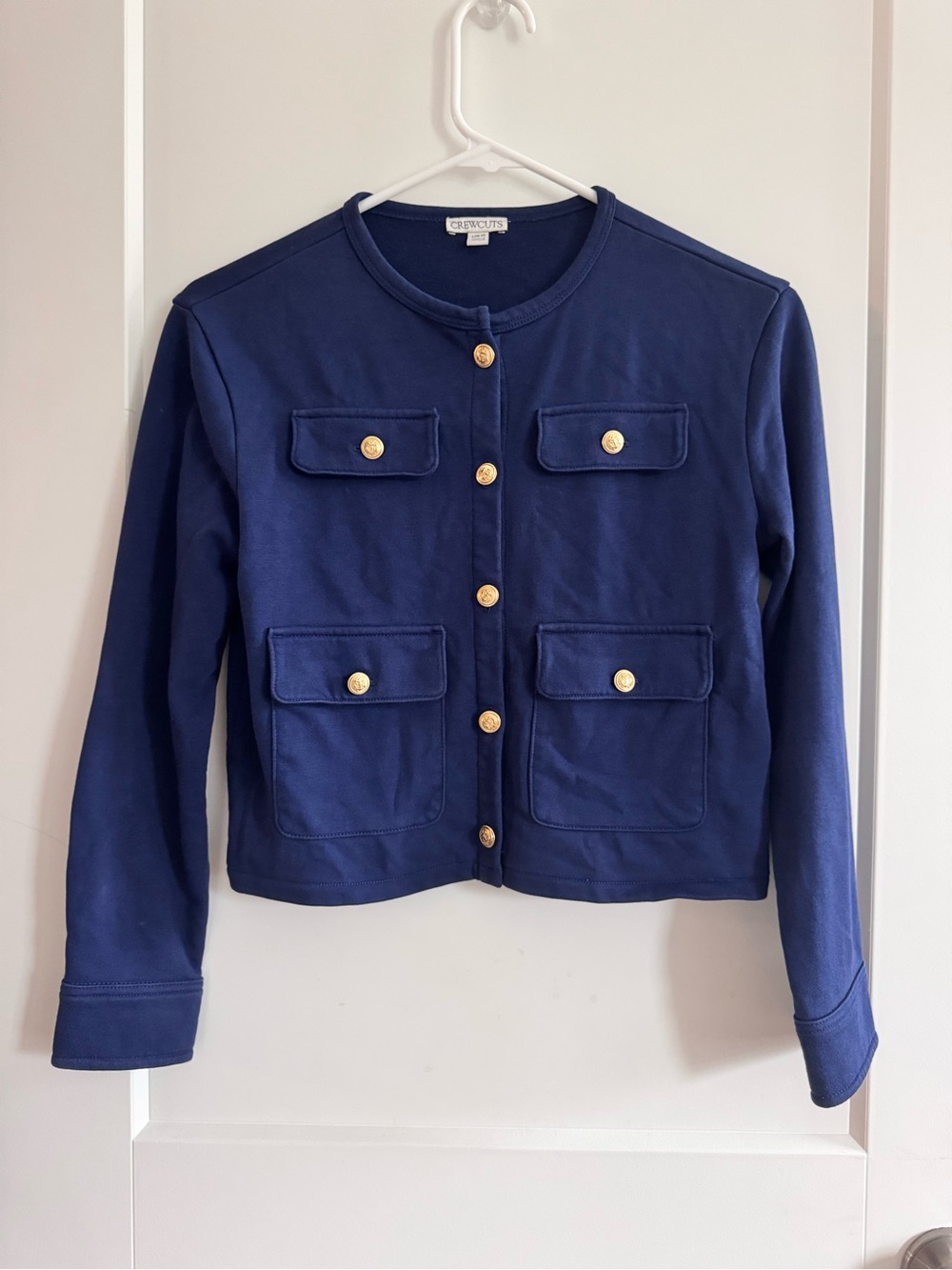 Girls Jacket Crewcut Classic Navy Jacket with Gold Buttons